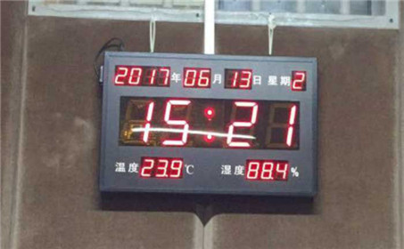 审讯室温湿度时间显示屏
