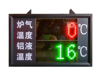 铝液炉温实时监测电子看板