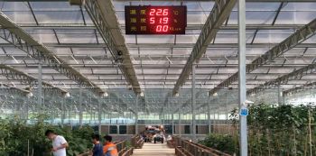 农业种植温室大棚温湿度光照显示屏